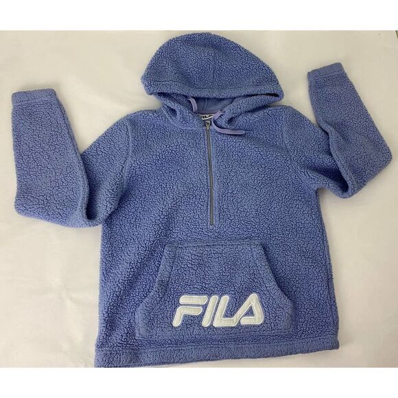 FILA Fleece Pullover Half-Zip Jacket Lavender - Women's Size Small - Picture 1 of 8